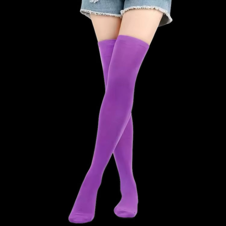 Thigh High Purple Stockings