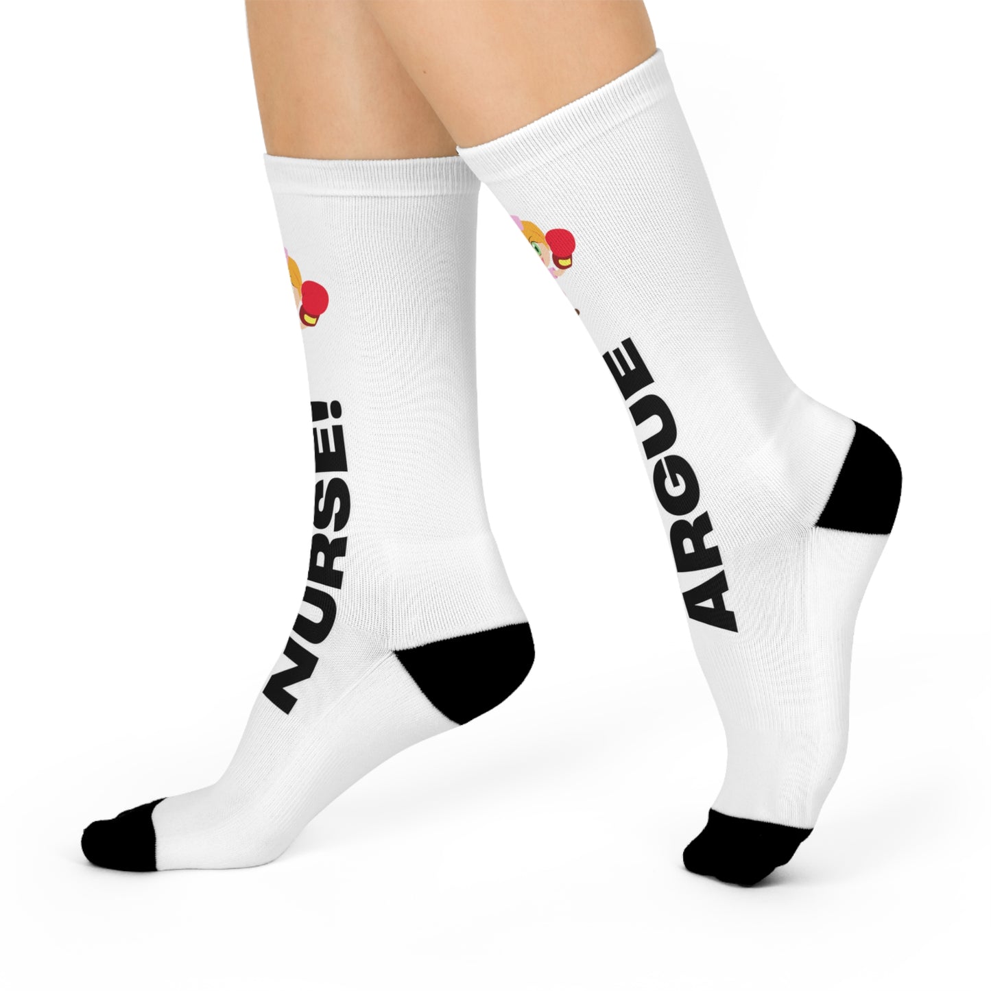 Never Argue With A Nurse Cushioned Crew Socks