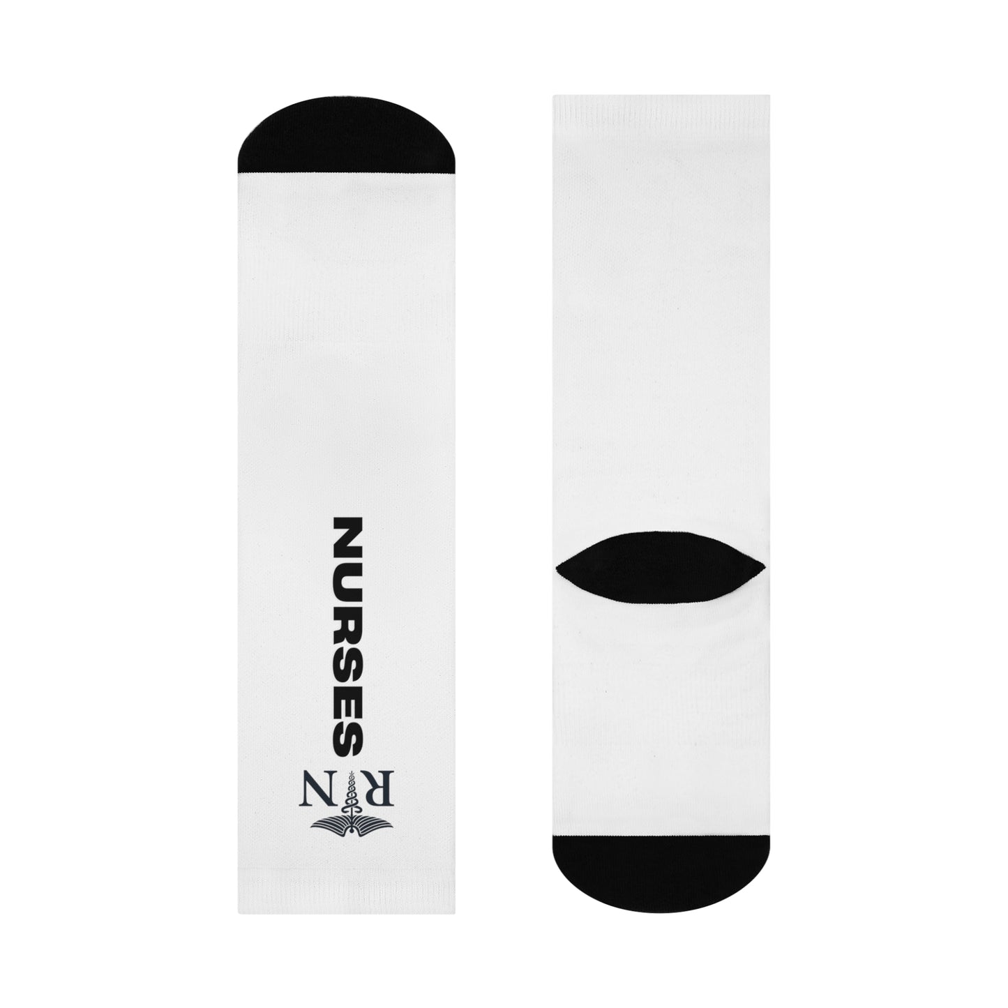 Nurses Rock RN Cushioned Crew Socks
