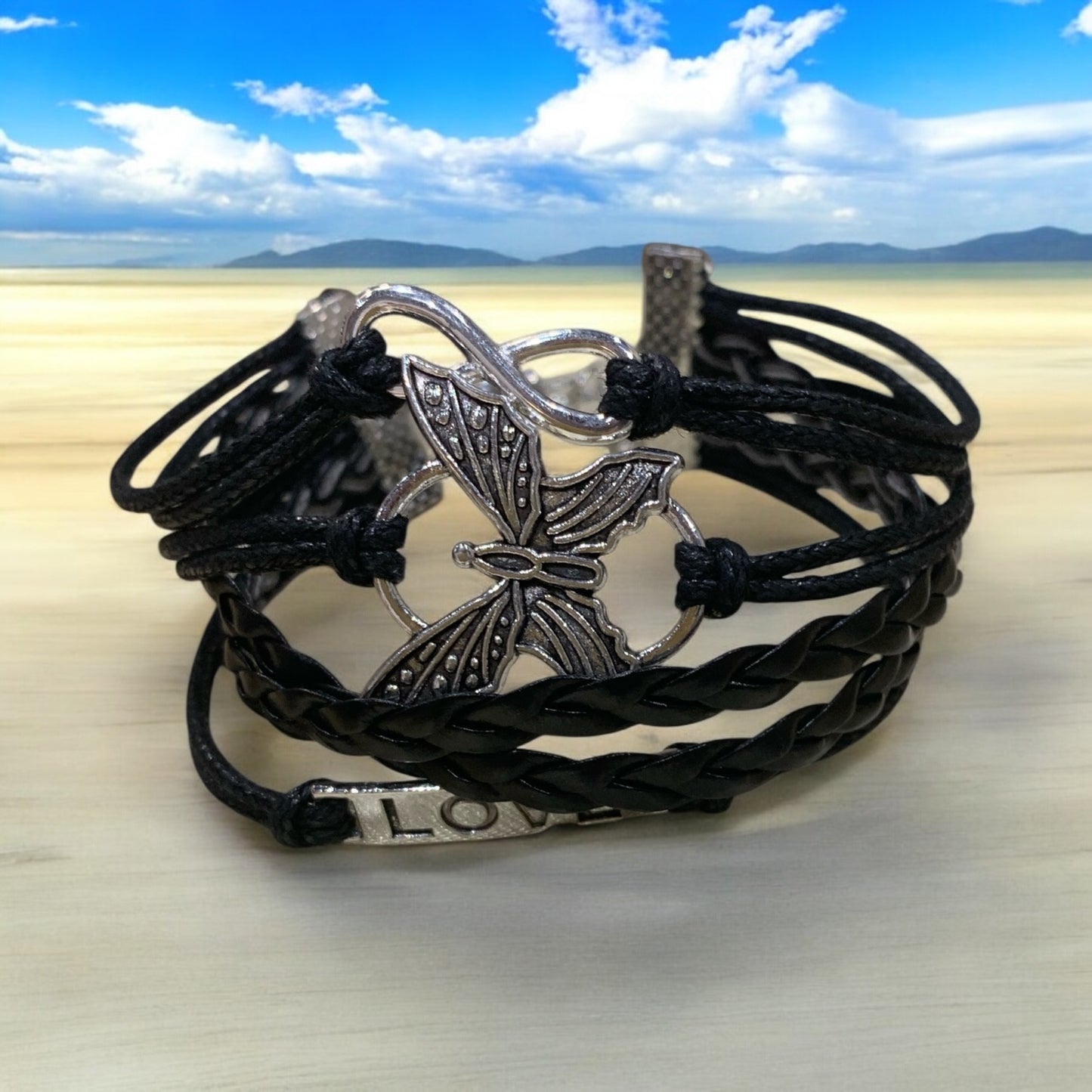 Butterfly Love Infinity Bracelet