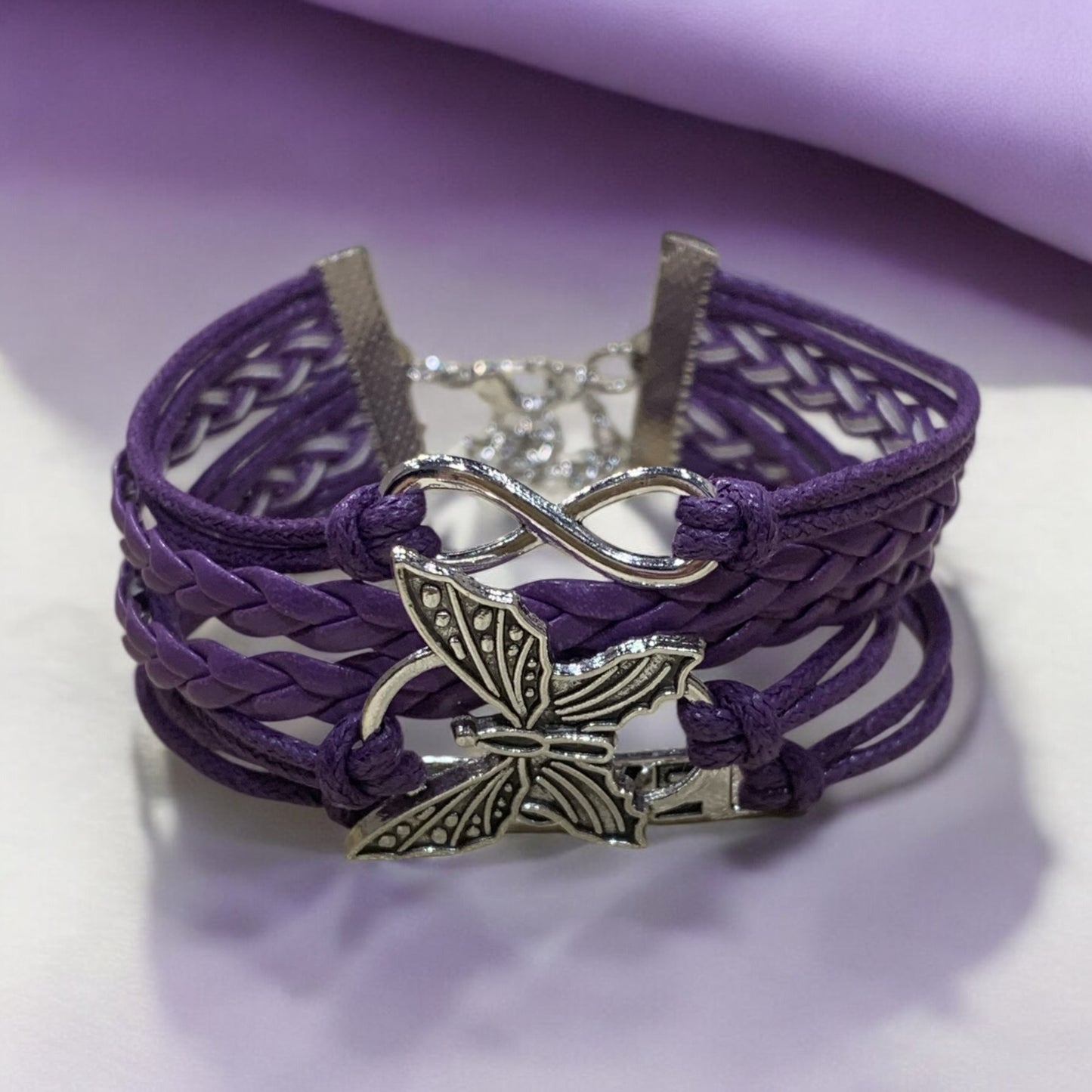 Butterfly Love Infinity Bracelet