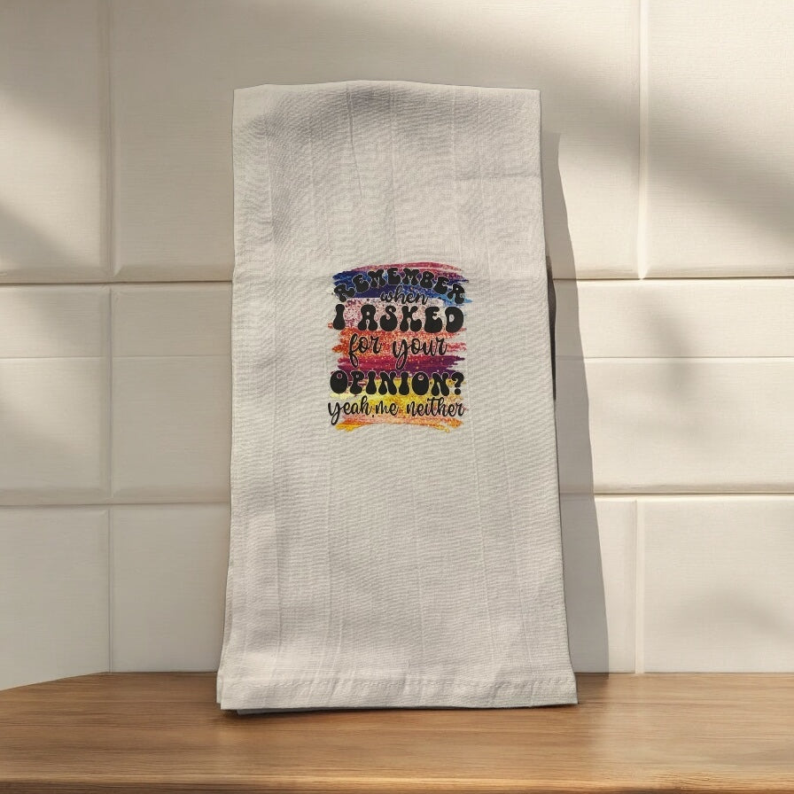 Sarcastic Funny Kitchen Towels Handmade