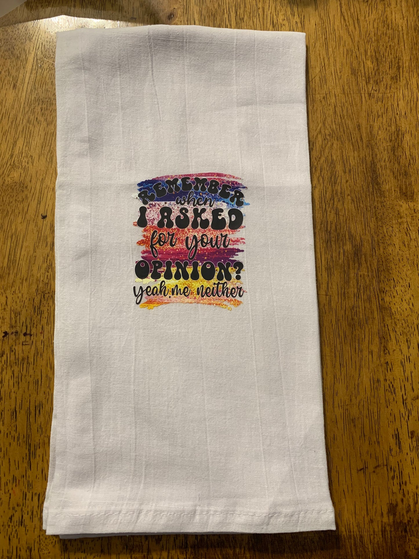 Sarcastic Funny Kitchen Towels Handmade