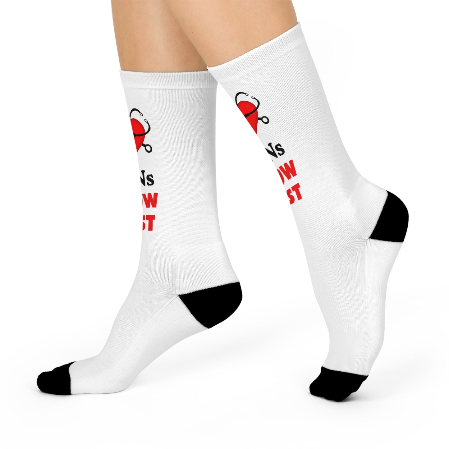 LPNs Know Best Cushioned Crew Socks - Comfortable Nurse Gift, Medical Professional Apparel, Nursing School Graduation Present, Funny