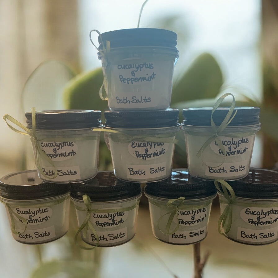 Bath Salt Eucalyptus and Peppermint Handmade