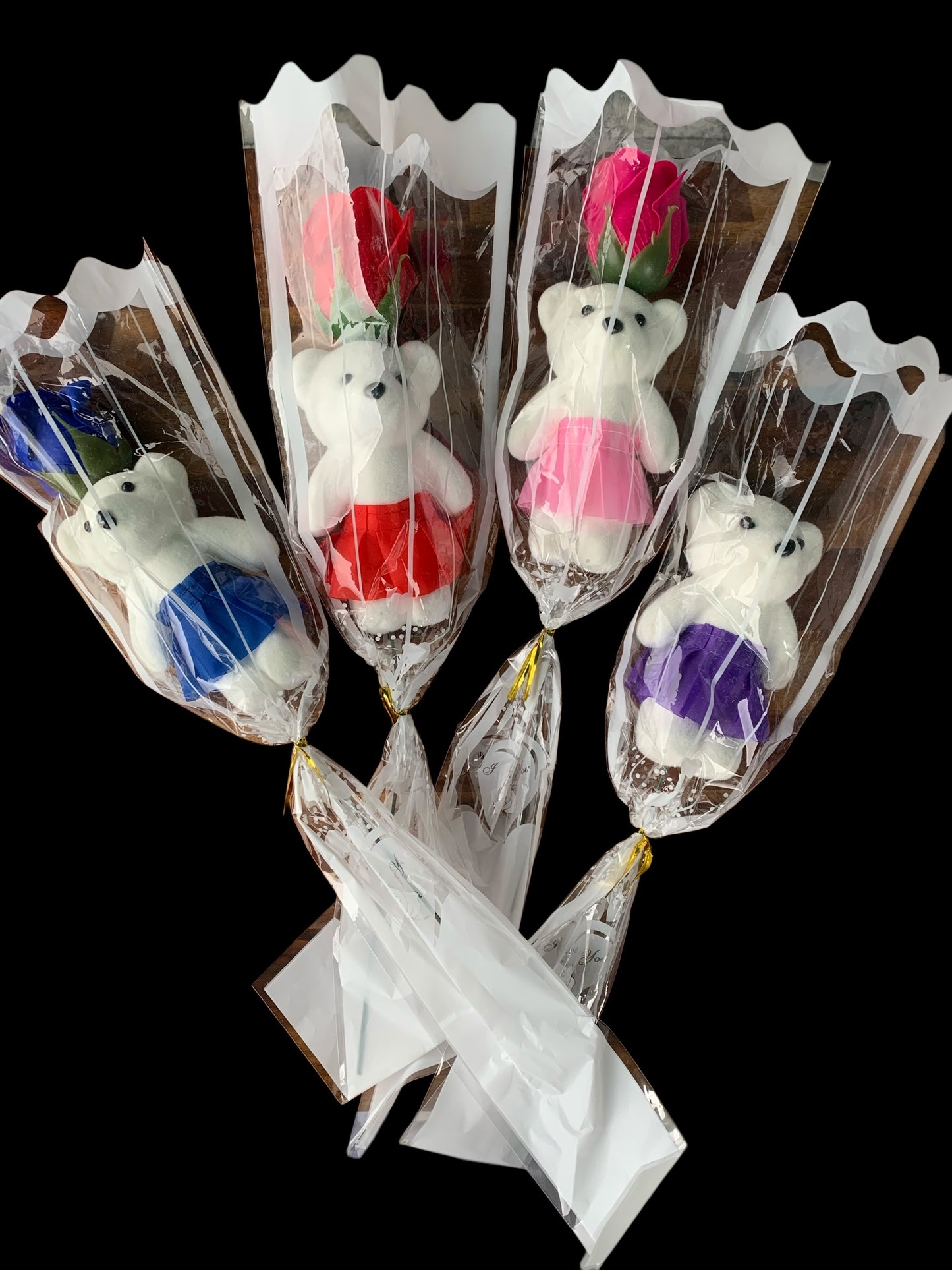 Rose Teddy Bouquet