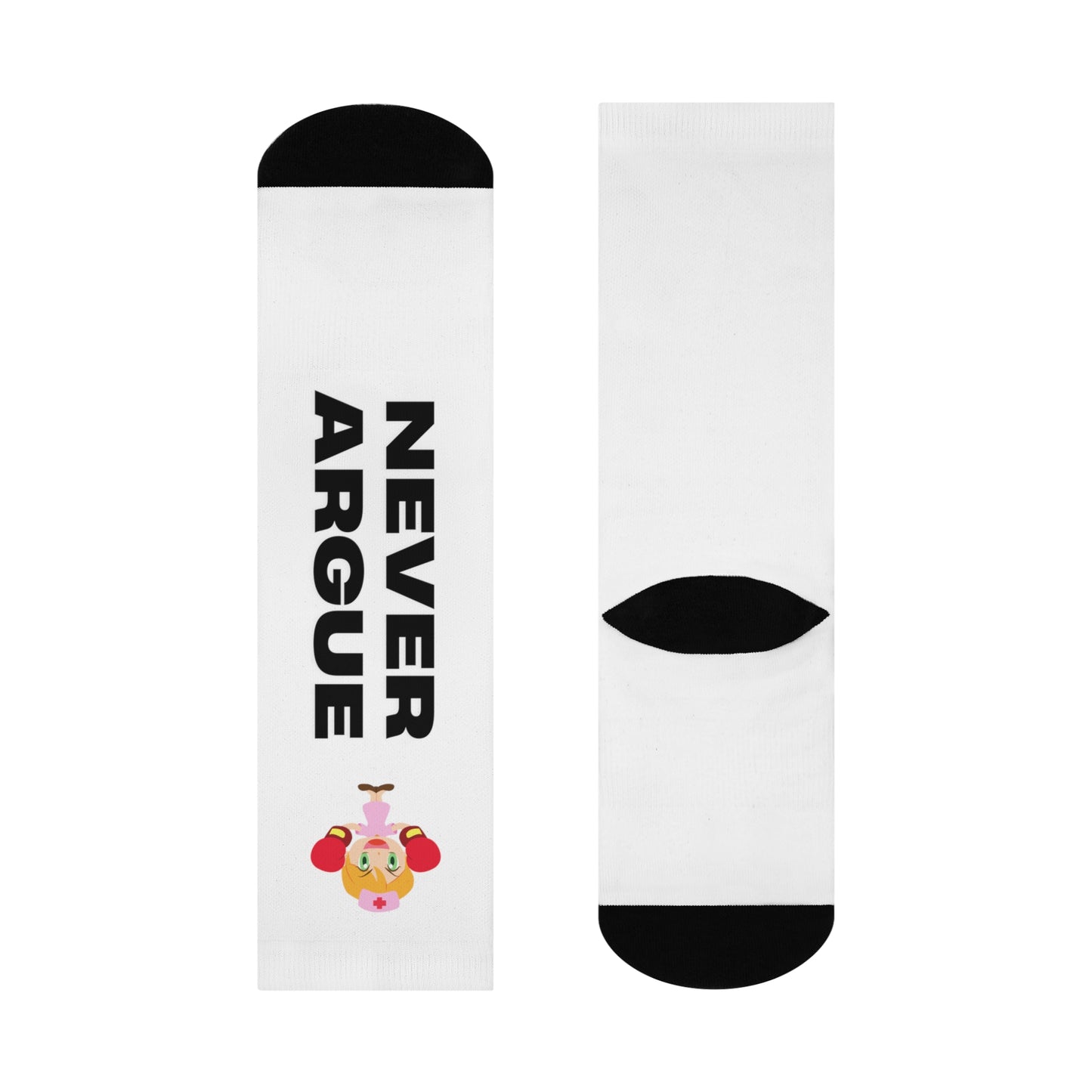 Never Argue With A Nurse Cushioned Crew Socks