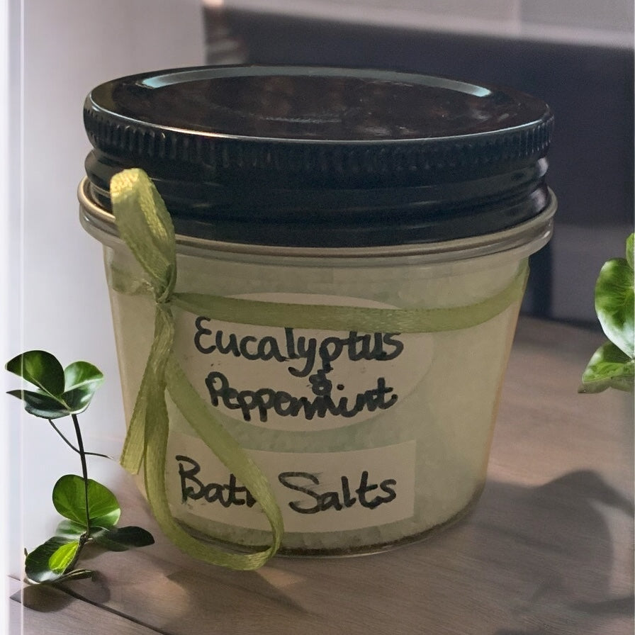Bath Salt Eucalyptus and Peppermint Handmade