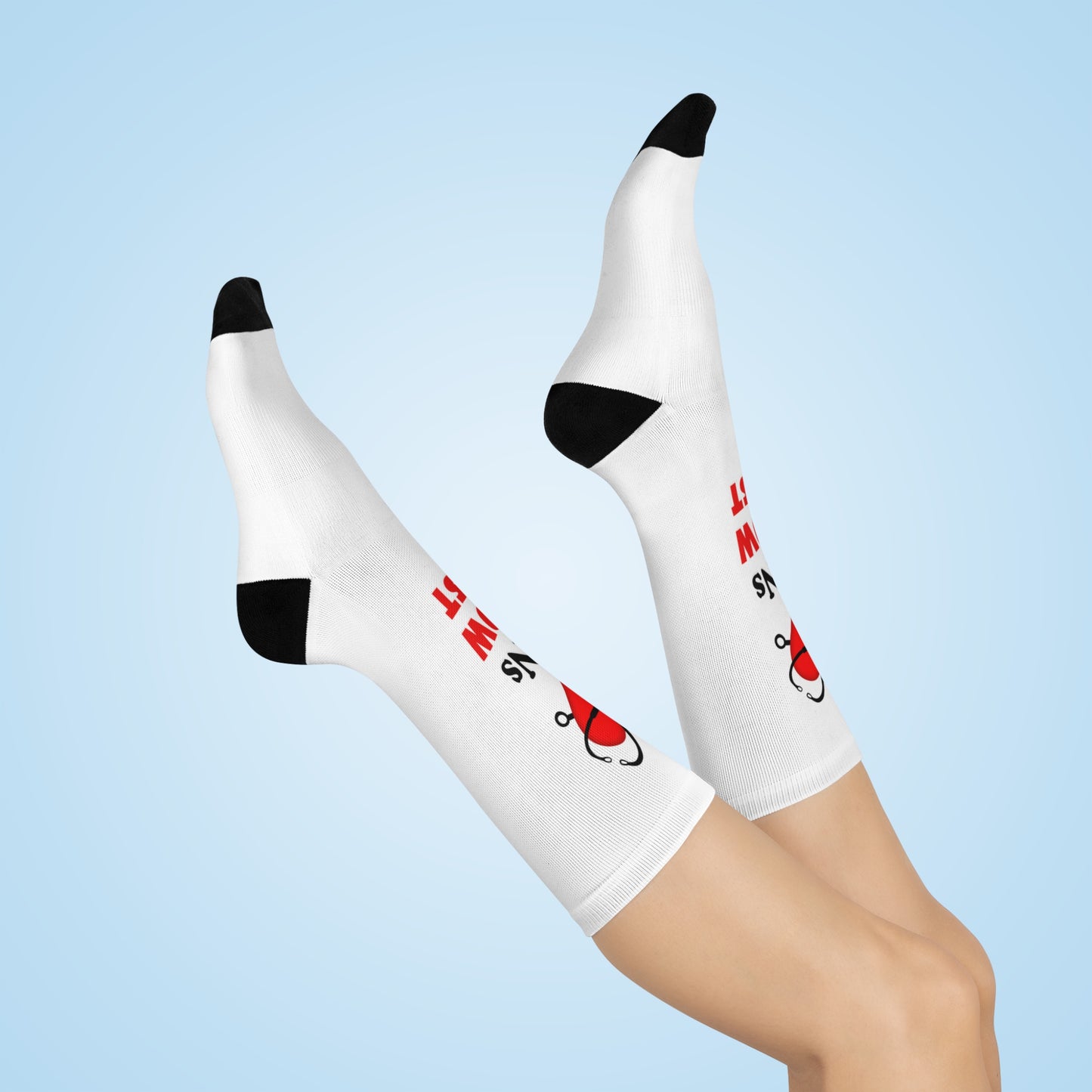 LPNs Know Best Cushioned Crew Socks - Comfortable Nurse Gift, Medical Professional Apparel, Nursing School Graduation Present, Funny