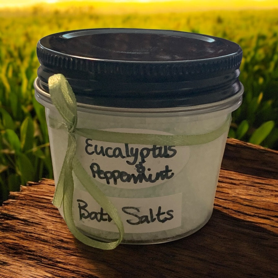 Bath Salt Eucalyptus and Peppermint Handmade