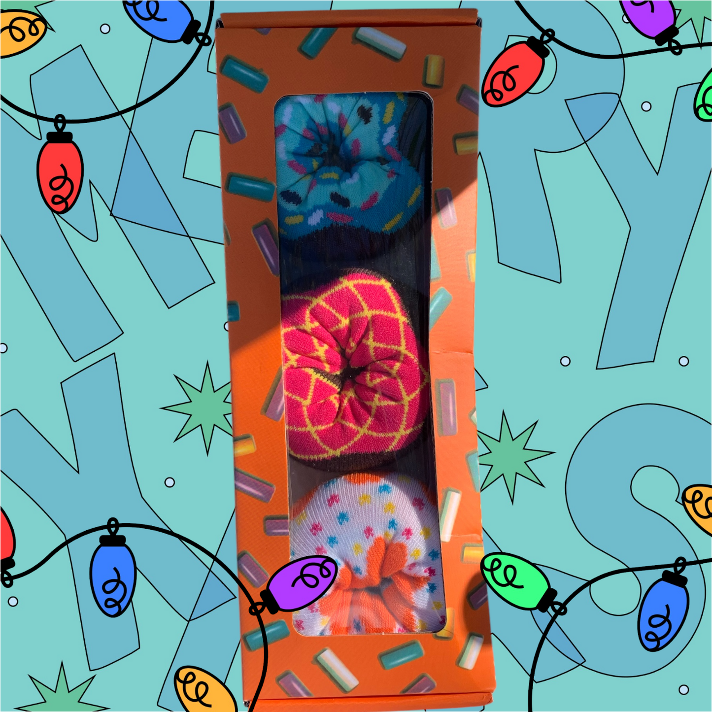 Donut Tube Socks, Set of 3