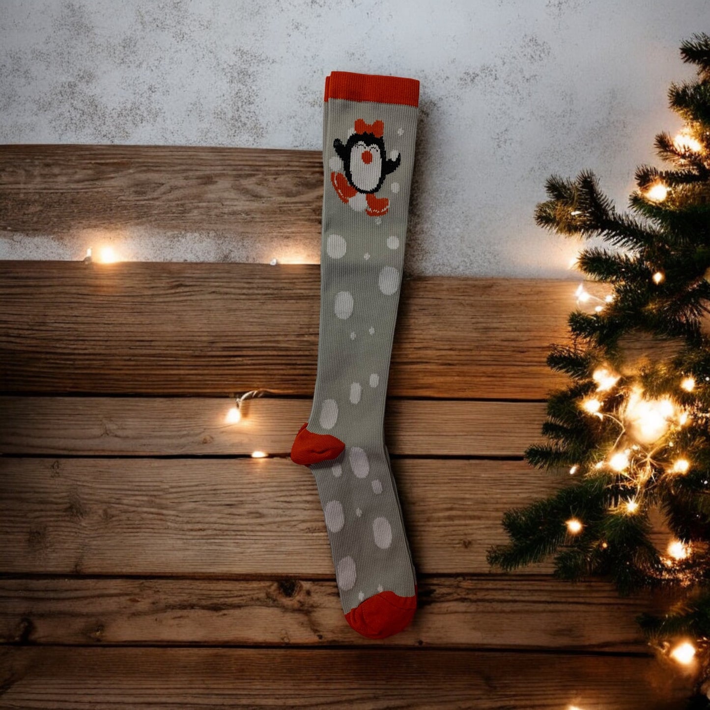 Christmas Light Below the Knee Closed Toe Compression Stockings, variety