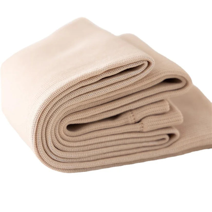 Below Knee Closed Toe BEIGE Light Compression Stockings