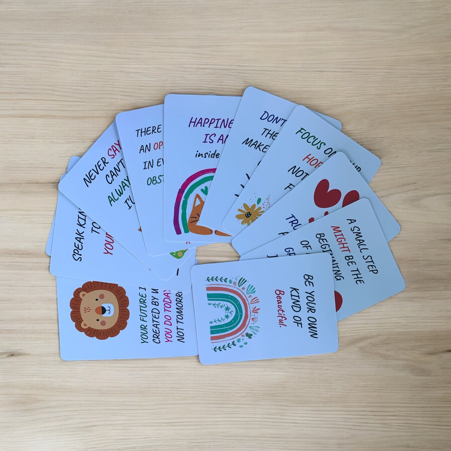 Affirmation Cards with Resin