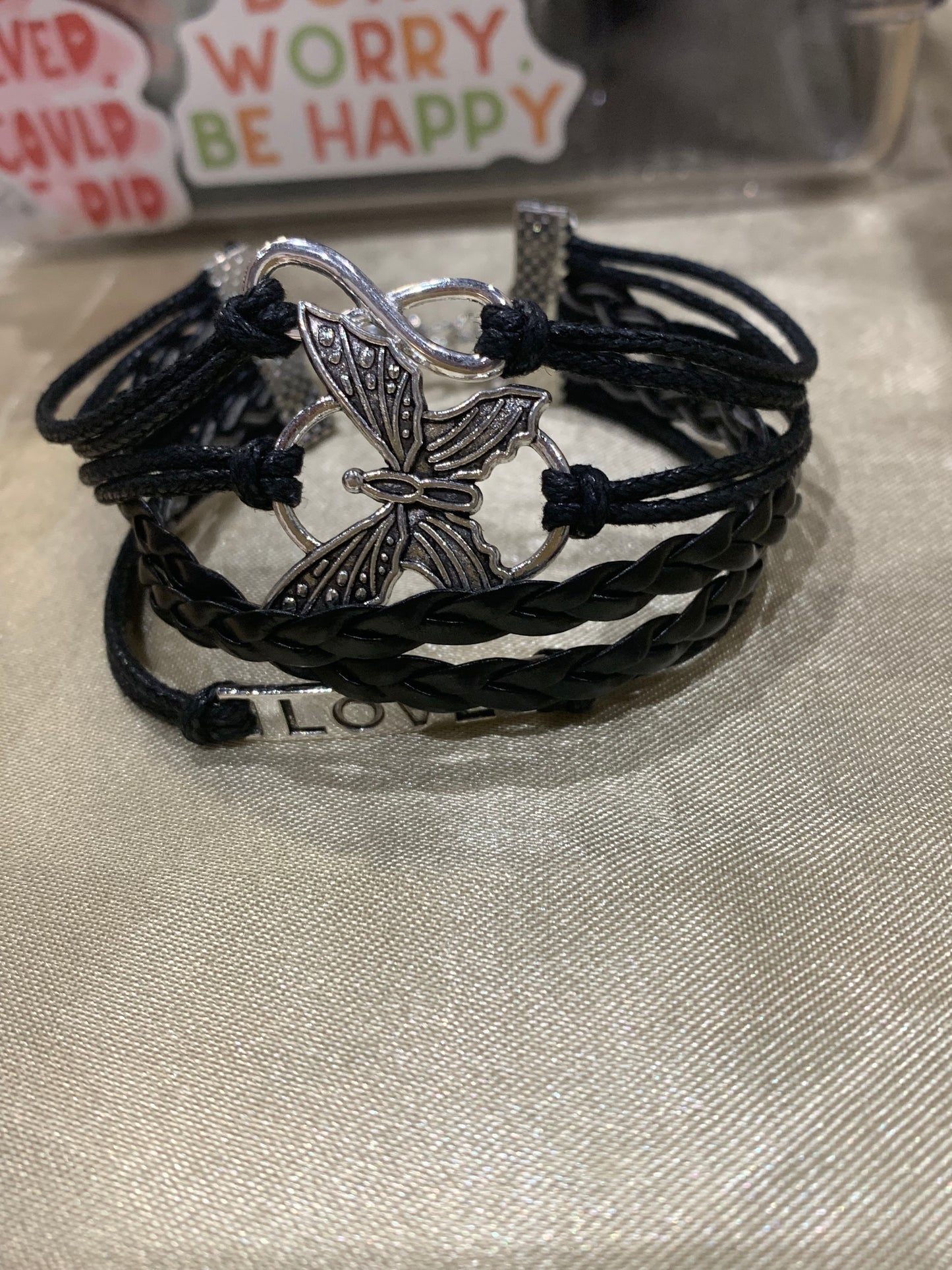 Butterfly Love Infinity Bracelet