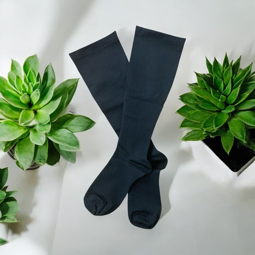 Bariatric Shades of Green Light Compression Socks