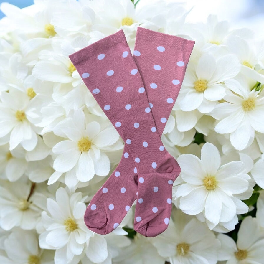 Pink Light Compression Bariatric Socks