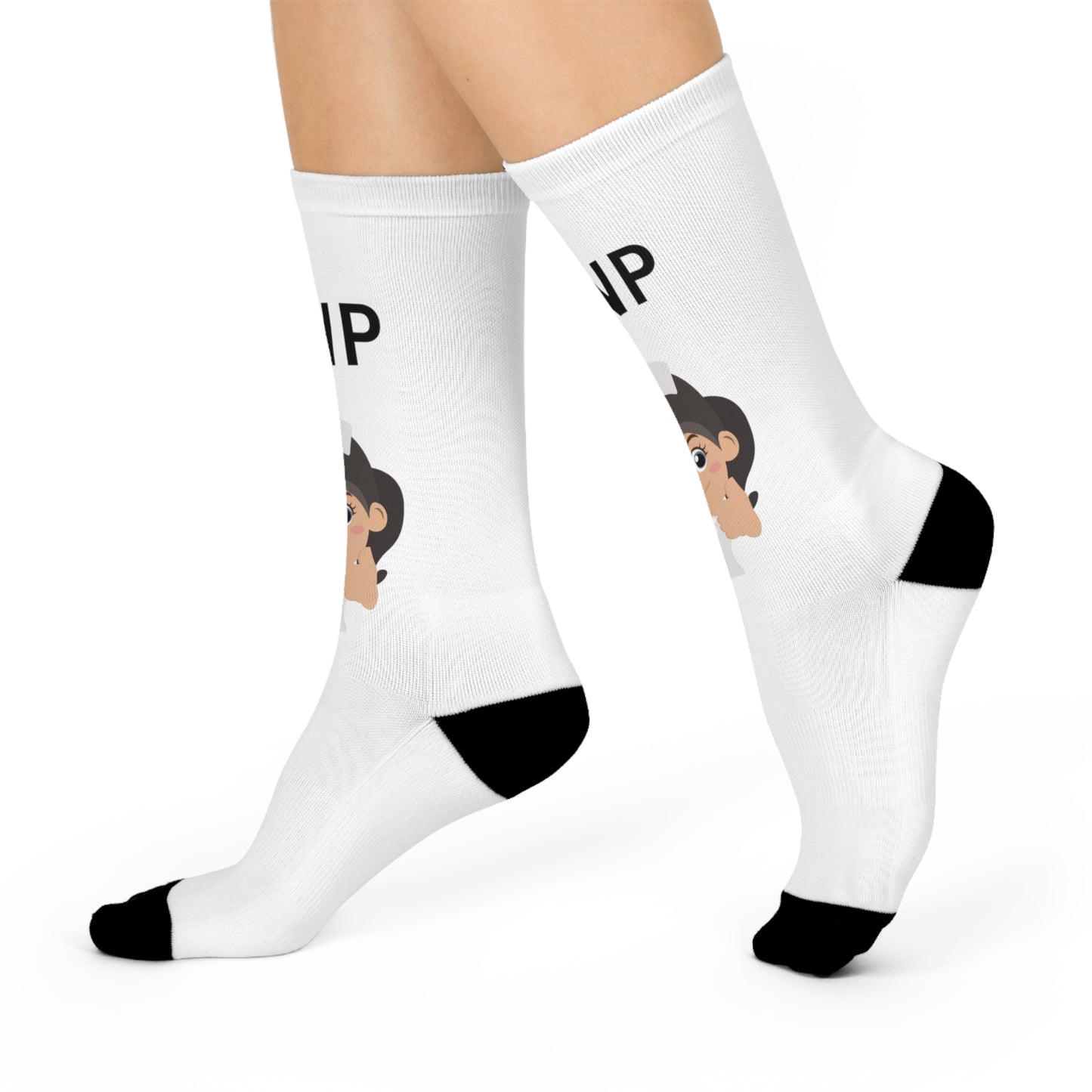 DNP Doctor of Nursing Practice Cute Cushioned Crew Socks