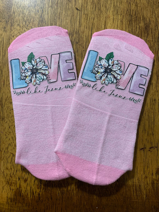 Love Like Jesus Ankle Socks