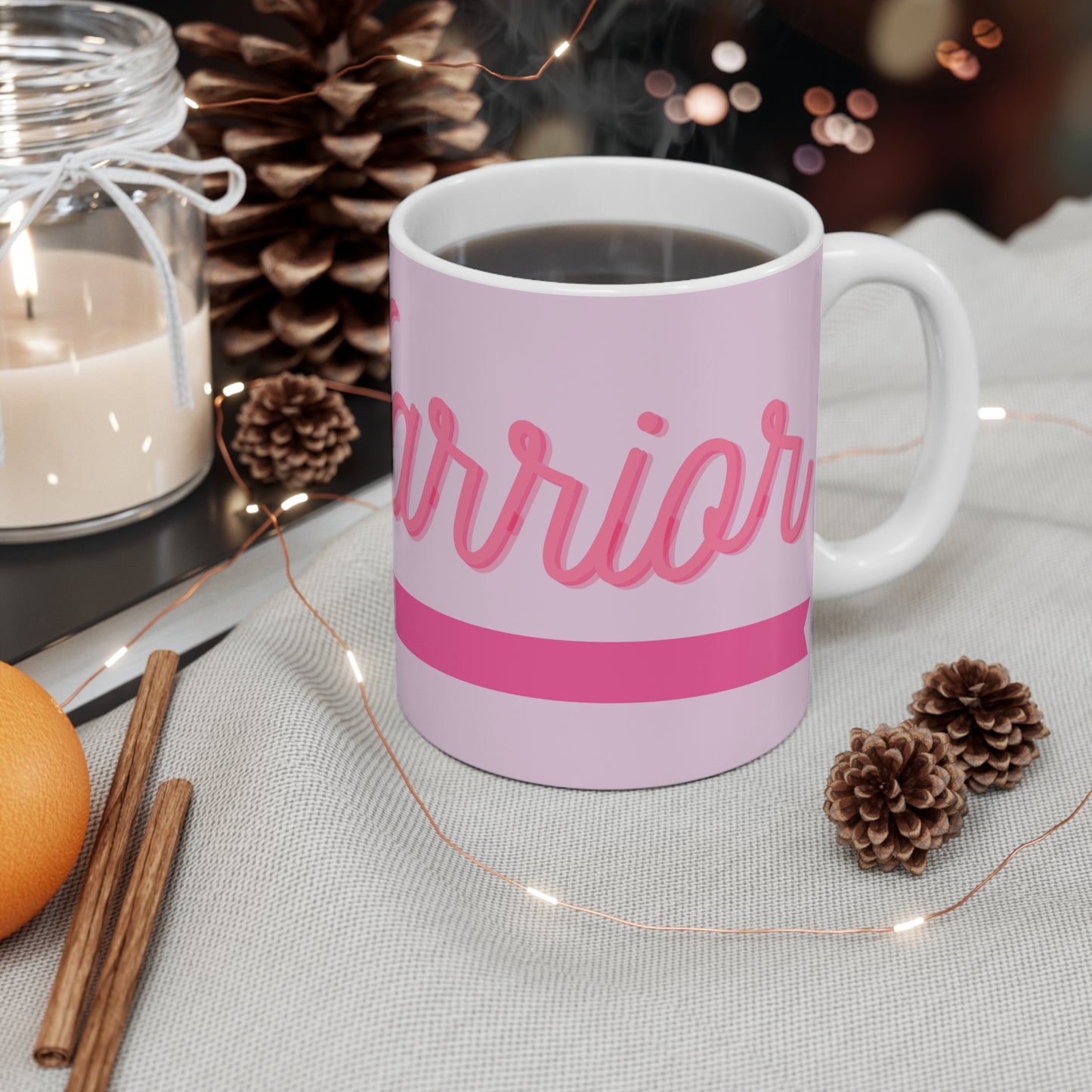 Breast Cancer Warrior Pink Mug