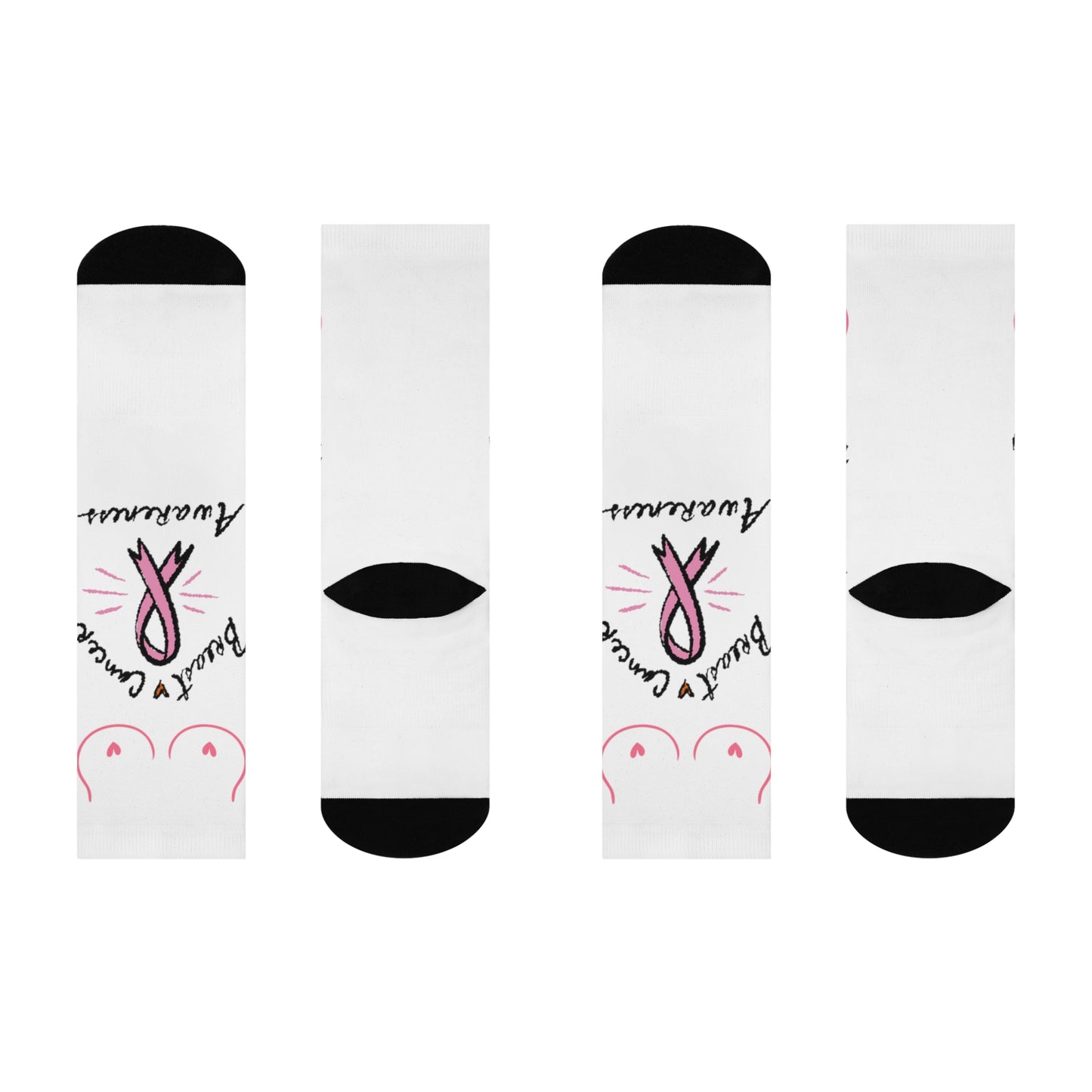 Breast Cancer Awareness Cushioned Crew Socks