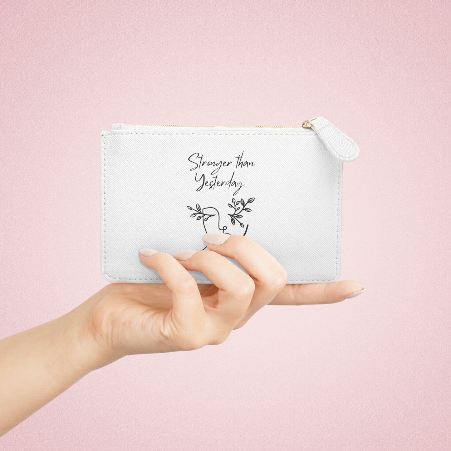 This Too Shall Pass/ Stronger than Yesterday Mini Clutch Bag