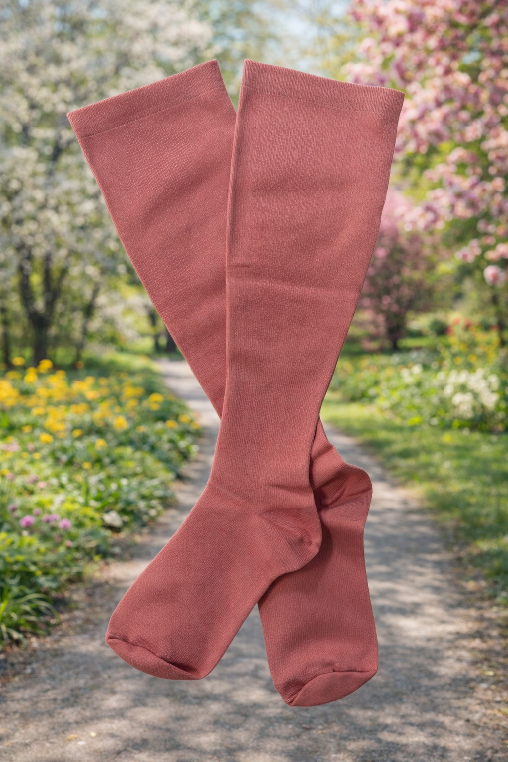 Pink Light Compression Bariatric Socks