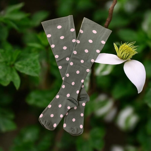 Bariatric Shades of Green Light Compression Socks