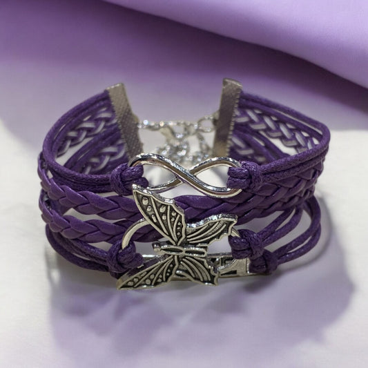 Butterfly Love Infinity Bracelet