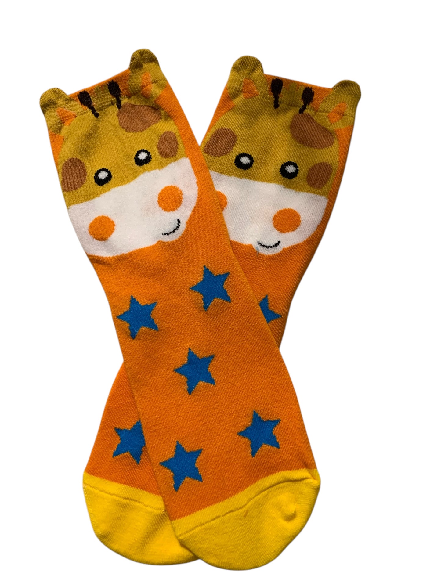 Giraffe Jungle Animal Fun Socks for Adults and Older Children Ages 12 plus