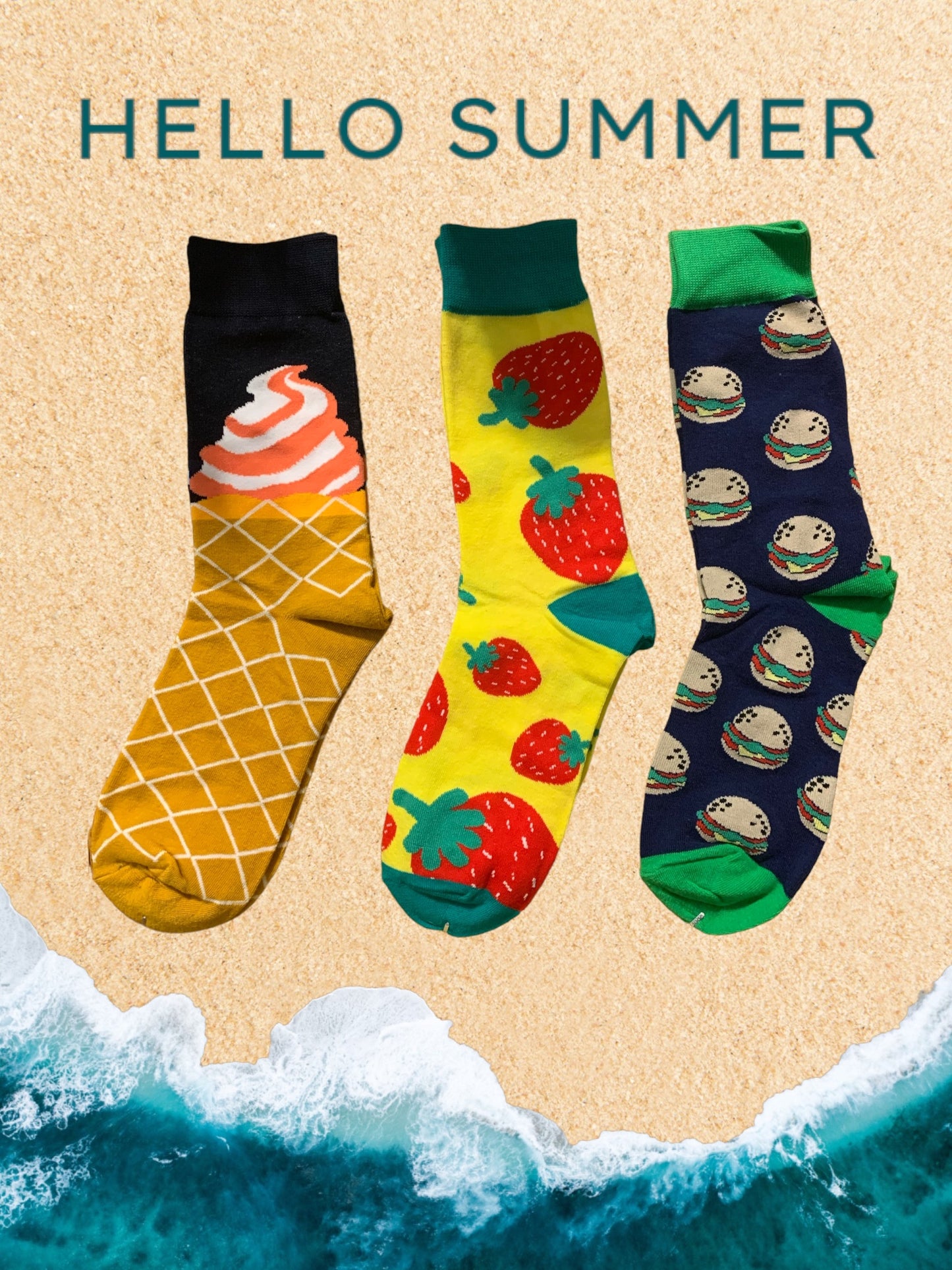 Fruits and More Fun Socks