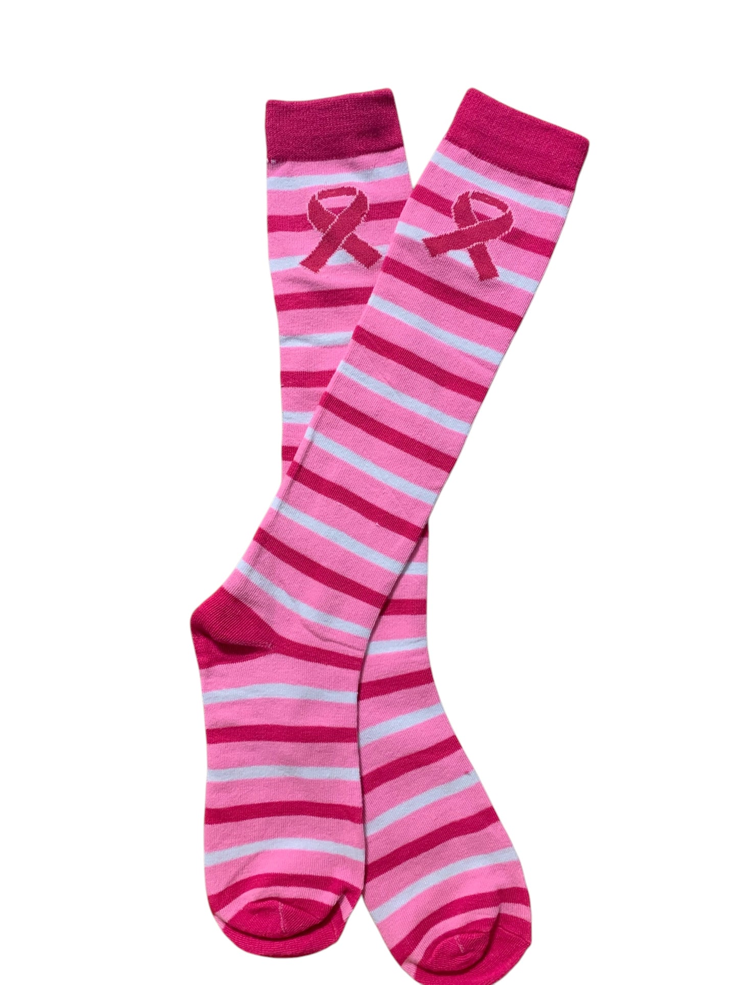 Breast Cancer Awareness Closed Toe Light Compression Stockings