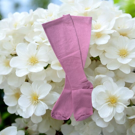 Pink Light Compression Bariatric Socks