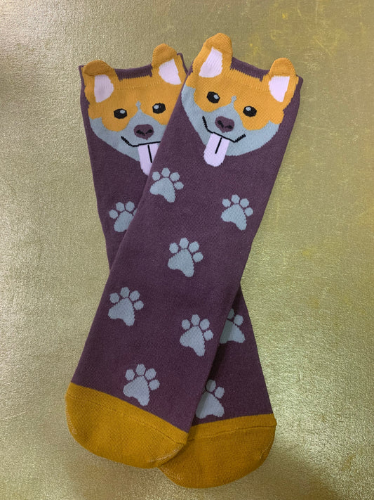 Puppy Design Boy Girl Tube Socks