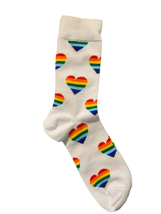 Rainbow Hearts Socks