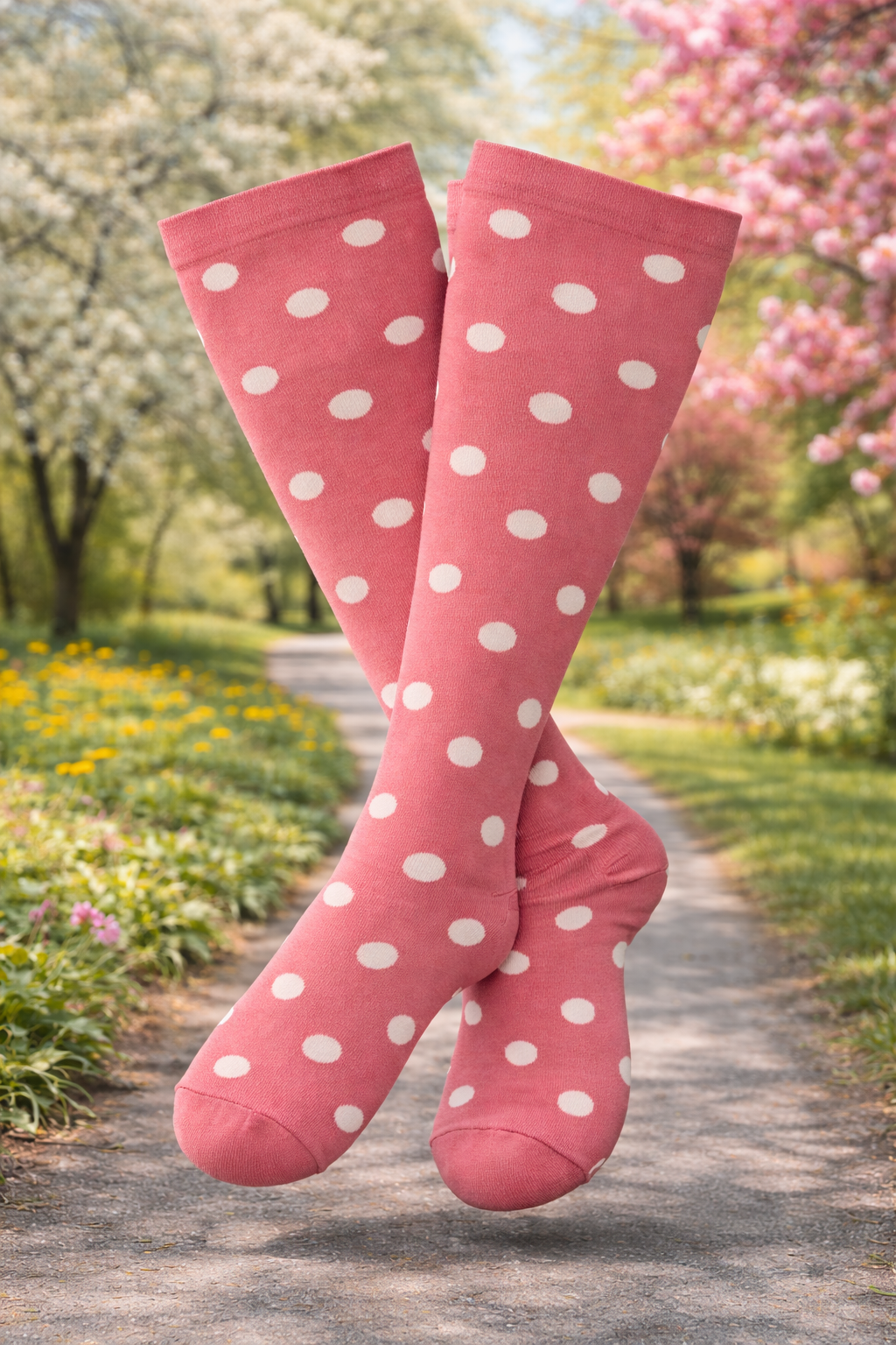 Pink Light Compression Bariatric Socks