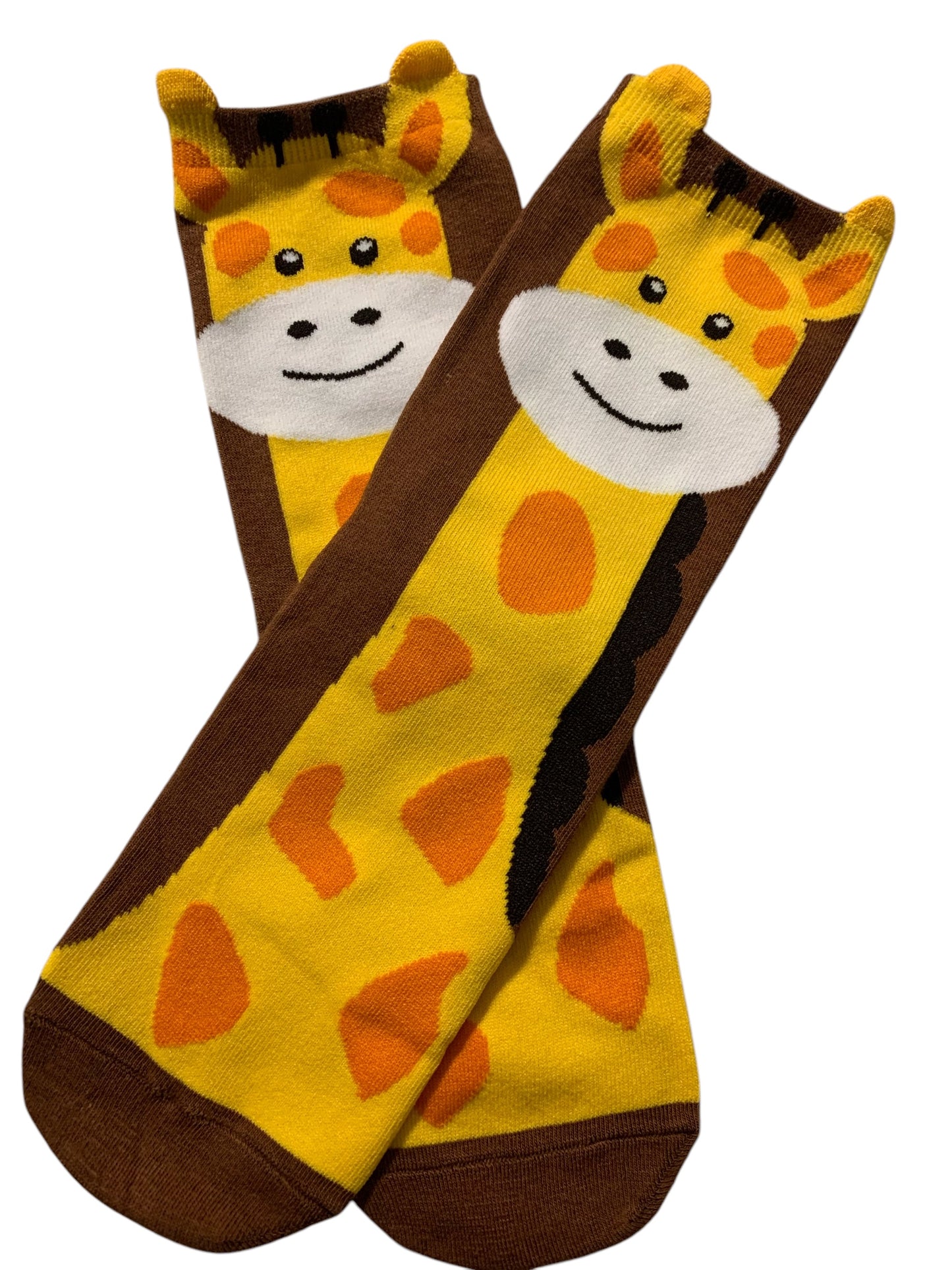 Giraffe Jungle Animal Fun Socks for Adults and Older Children Ages 12 plus