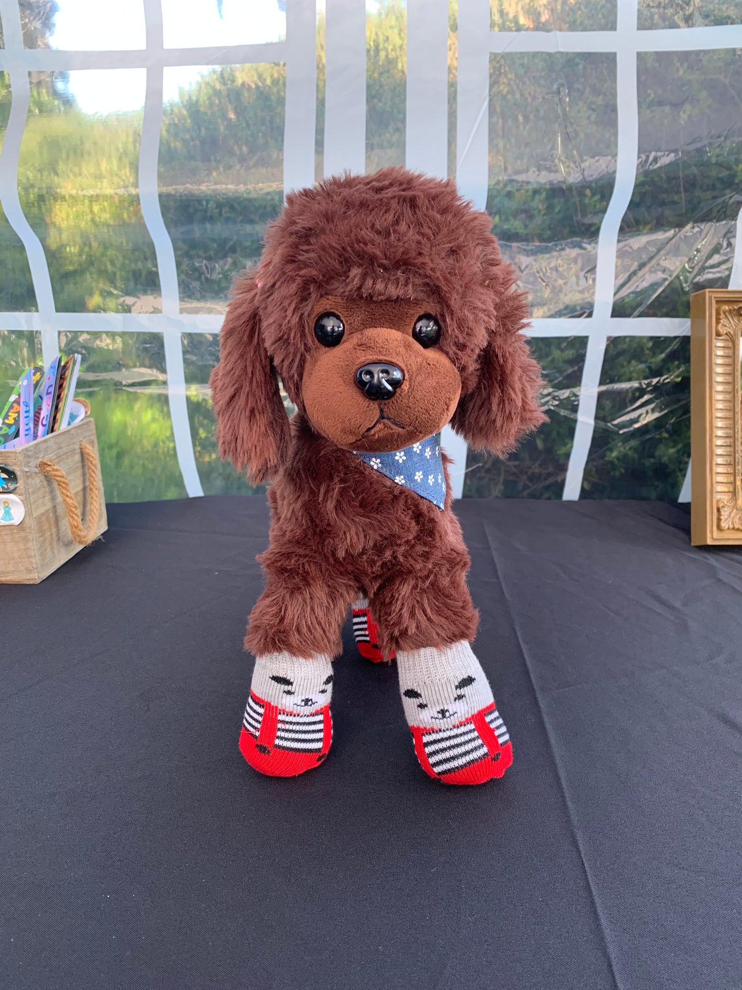 Dog Stuffed Animal with Socks