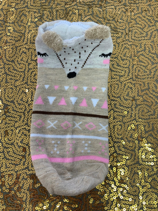 Funny Ears Girl Ankle Socks