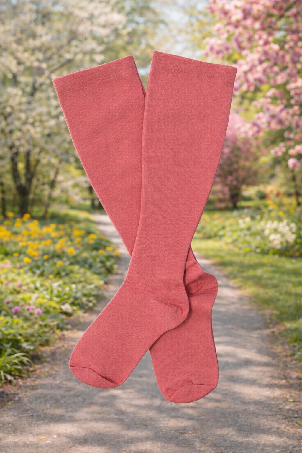 Pink Light Compression Bariatric Socks