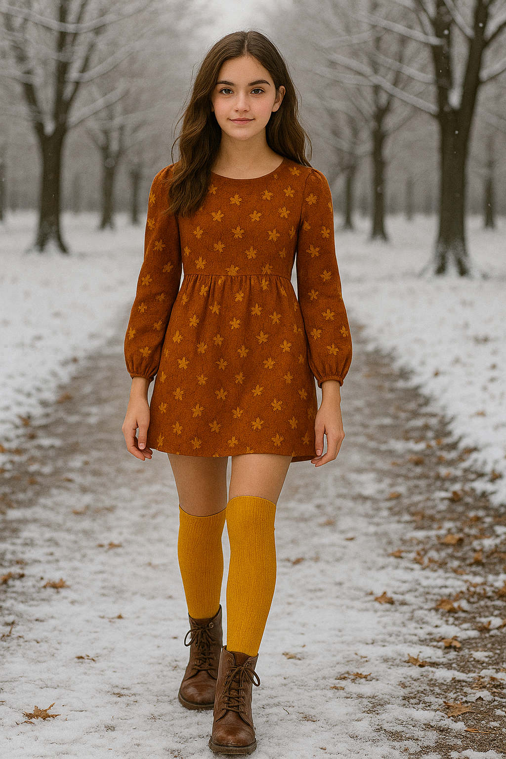 Orange Thigh High Socks