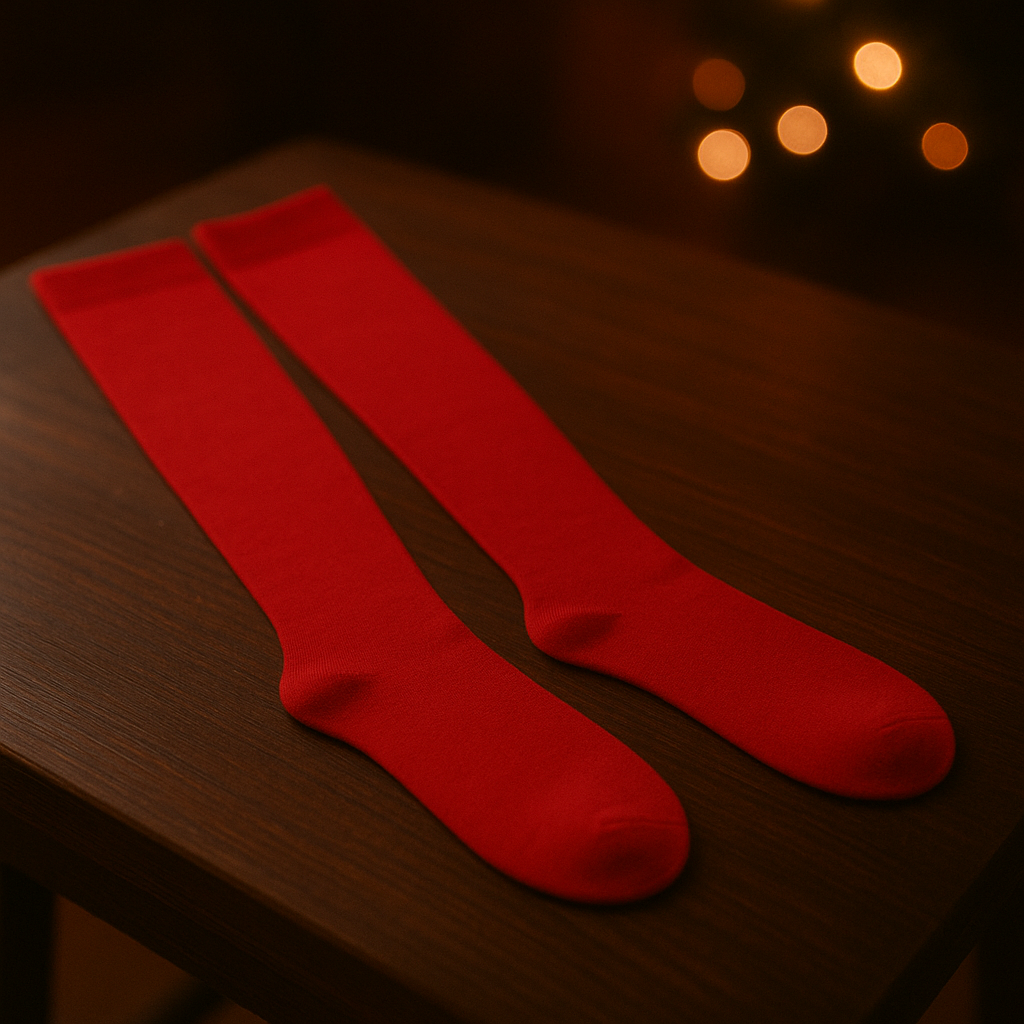 Red Thigh High Socks