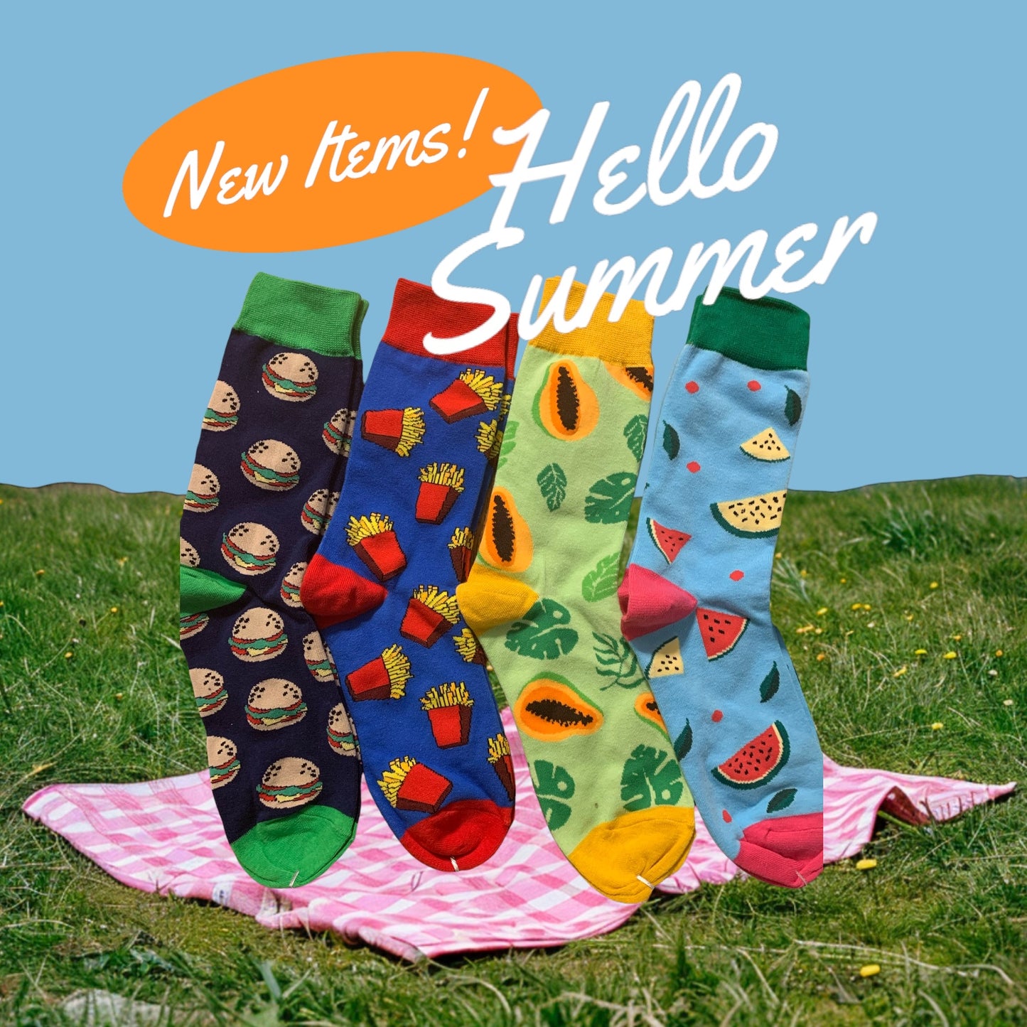 Fruits and More Fun Socks